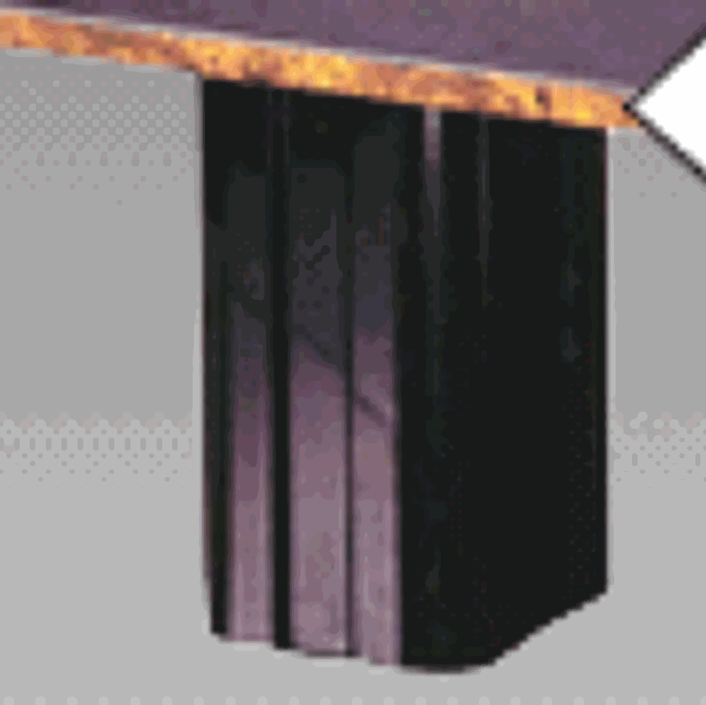 Strong, square, powder varnished metal legs