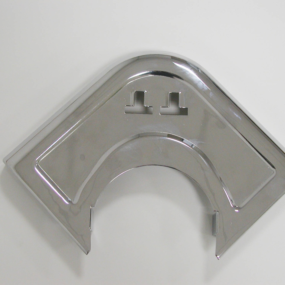 chrome-plated corners